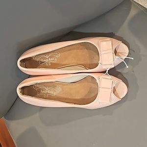 Pink bow heels